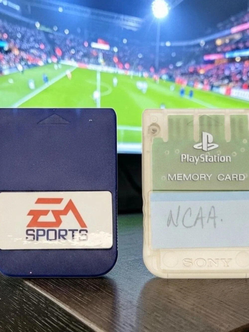 (Lot Of 2) PS1 Limited Edition EA Sports Playstation Memory Card/Model SCPH-1020